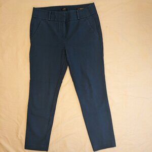 Loft Marisa Skinny Peackock / Teal Blue Pants Size 6